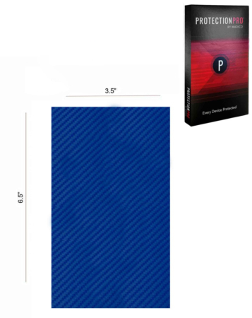ProtectionPro - Blank Royal Blue Carbon Fiber (Small) (Pack of 10)