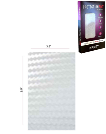 ProtectionPro - Blank Carbon Fiber White Film (Small) (Pack of 10)