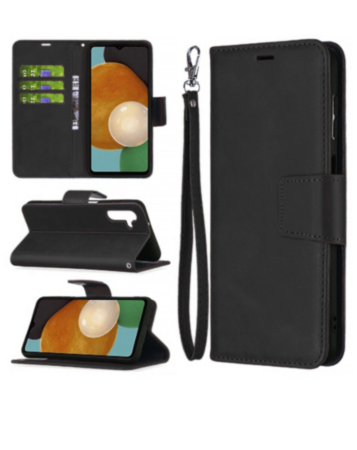 Galaxy A14 4G/5G Leather Wallet Case with Card Slot - BLACK (Only Ground Shipping)
