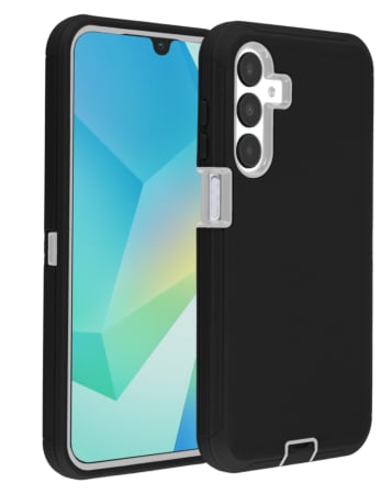 Heavy Duty Case for Galaxy A16 5G (BLACK & WHITE) (Only Ground Shipping)