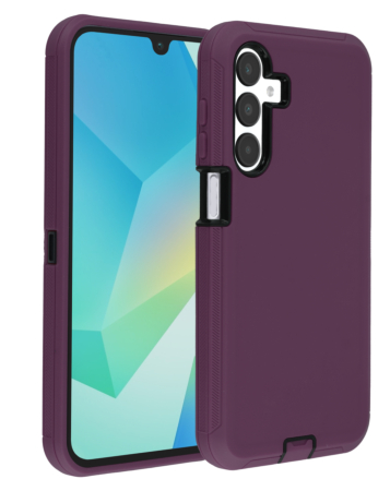 Heavy Duty Case for Galaxy A16 5G (MAROON & BLACK) (Only Ground Shipping)