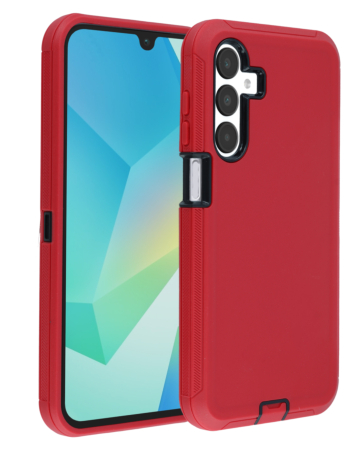 Heavy Duty Case for Galaxy A16 5G (RED & BLACK) (Only Ground Shipping)