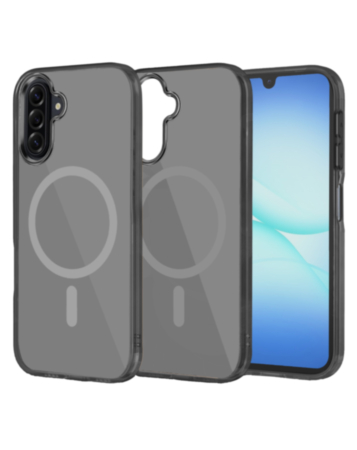 Transparent Magnetic Shockproof Case -BLACK for Galaxy A17 / A26 5G (Only Ground Shipping)