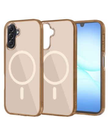 Transparent Magnetic Shockproof Case - BROWN for Galaxy A17 / A26 5G (Only Ground Shipping)