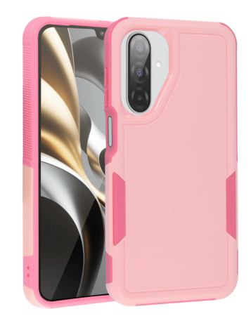Galaxy A17 Dual Layers Shockproof Strong Case -PINK (Only Ground Shipping)