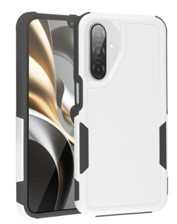 Galaxy A17 Dual Layers Shockproof Strong Case - WHITE (Only Ground Shipping)