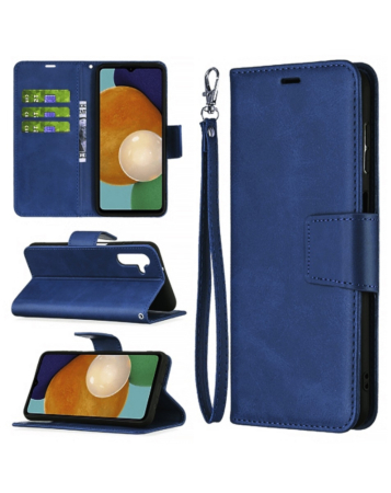 Galaxy A32 5G Leather Wallet Case with Card Slot - DARK BLUE (Only Ground Shipping)