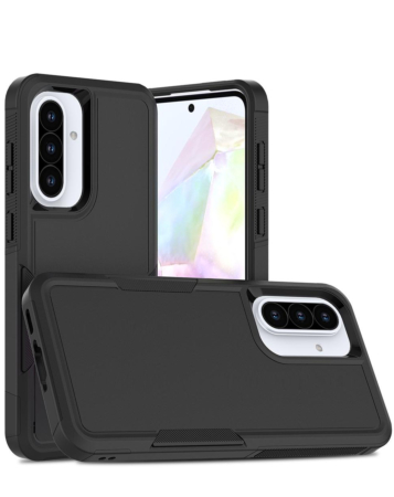 Galaxy A37 Dual Layers Shockproof Strong Case - BLACK (Only Ground Shipping)