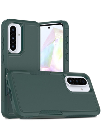 Galaxy A37 Dual Layers Shockproof Strong Case - DARK GREEN (Only Ground Shipping)