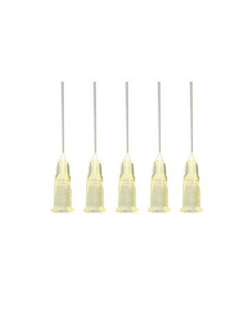 AMAOE Disposable Needles Dispensing Disposal Screw Glue Tips Needle - 1.0 (5 Pcs)