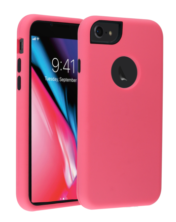 Three Layer Heavy Duty Shockproof Anti-Scratch Protective Case - PINK for iPhone 6 / 6S / 7 / 8 (Only Ground Shipping)