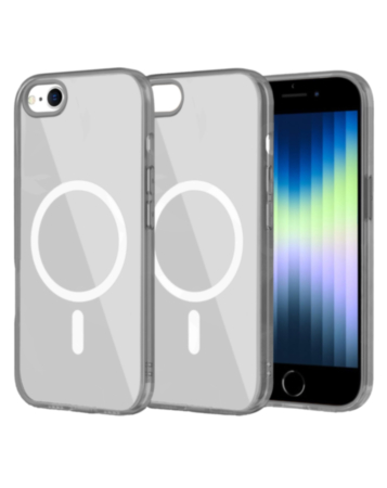 Transparent Magnetic Shockproof Case - GRAY for iPhone 6 / 6S / 7G / 8G / SE (Only Ground Shipping)