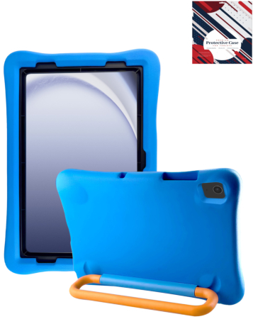 Kids Shockproof Tablet Case with Rotating Handle Stand - BLUE for iPad 10 2022 (10.9") / iPad 11 (A16) (Only Ground Shipping)