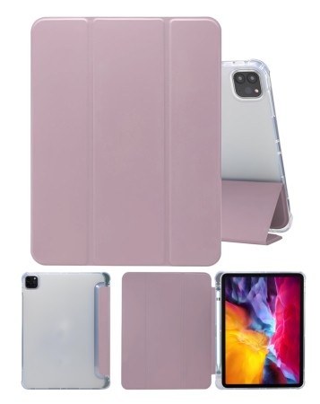 Smart PU Leather Stand with Pen Holder - PINK for iPad Pro 11 (5th / 2024) (Only Ground Shipping)