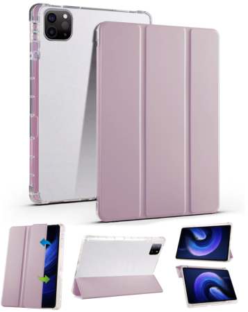 Smart PU Leather Stand with Pen Holder - PINK for iPad Pro 13 (7th / 2024) (Only Ground Shipping)