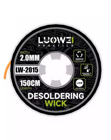 LuoWei 2015 Desoldering Wick 2.0MM (1.5M)
