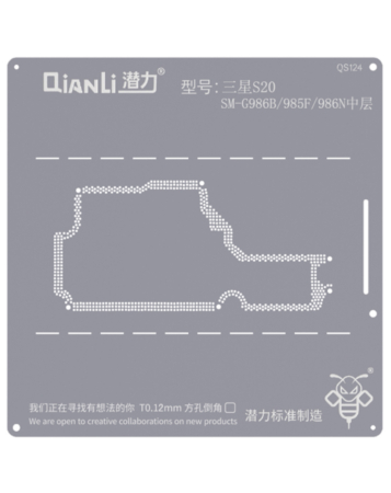 Purchase the QianLi Bumblebee QS124 Middle Layer Stencil for Galaxy S20 Plus G986 US, Not Returnable.