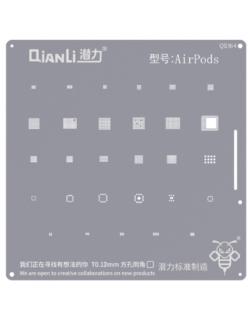 QianLi Bumblebee QS164 Stencil for Apple AirPods (Not Returnable)