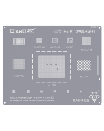 QianLi Bumblebee QS207 CPU Universal Series Stencil for Mac M1