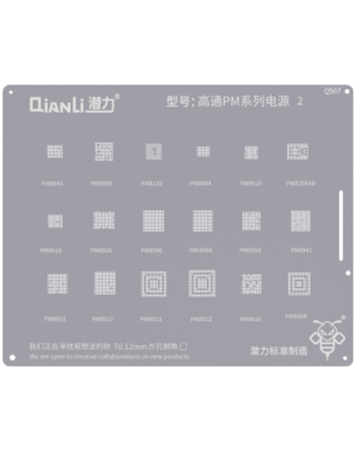 QianLi Bumblebee QS67 Stencil for Qualcomm PM Series 2 for Android Devices (Not Returnable)