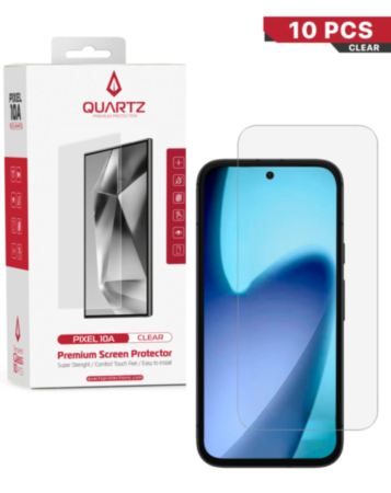 QUARTZ Clear Tempered Glass for Google Pixel 10A (Pack of 10)