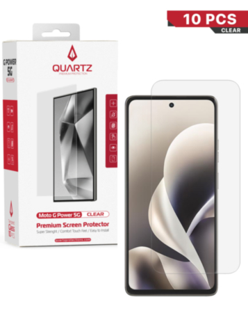 QUARTZ Clear Tempered Glass for Motorola Moto G Power 5G (XT2617-1 / 2026) (Pack of 10)