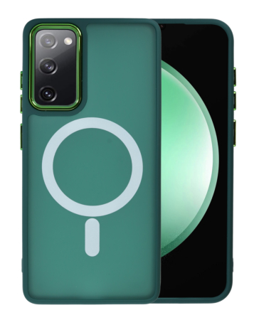 Galaxy S20FE New Magnetic Wireless Charging Case - DARK GREEN (Only Ground Shipping)