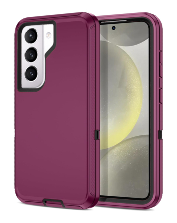 Heavy Duty Case for Galaxy S21 (MAROON & BLACK) (Only Ground Shipping)