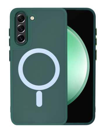 Galaxy S21FE New Magnetic Wireless Charging Case - DARK GREEN (Only Ground Shipping)