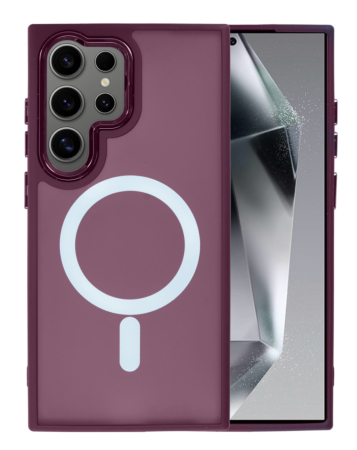 Galaxy S21 Ultra New Magnetic Wireless Charging Case - CHERRY (Only Ground Shipping)