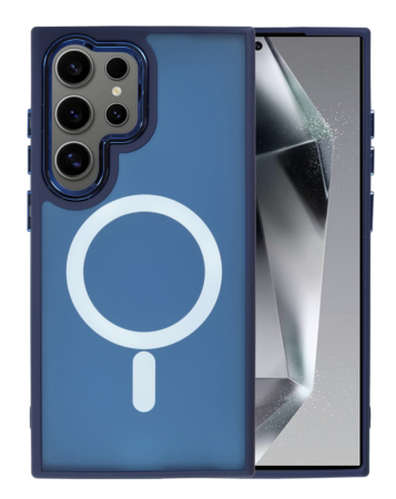 Galaxy S21 Ultra New Magnetic Wireless Charging Case - NAVY BLUE (Only Ground Shipping)