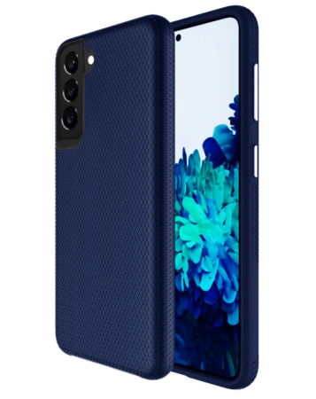 Galaxy S22 Shock Absorption Protective Dual Layer Case - NAVY BLUE (Only Ground Shipping)