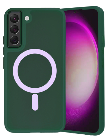 Galaxy S22 Plus New Magnetic Wireless Charging Case - DARK GREEN (Only Ground Shipping)