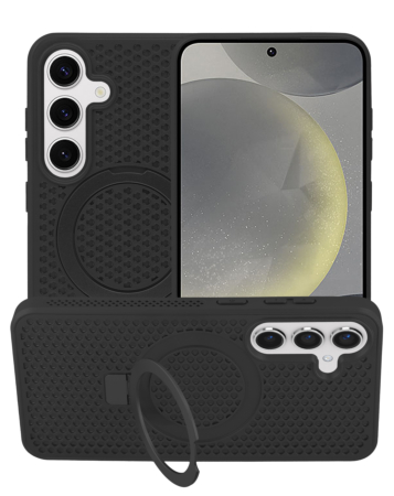 Galaxy S23FE Heat Dissipation Case with Kickstand - BLACK (Only Ground Shipping)