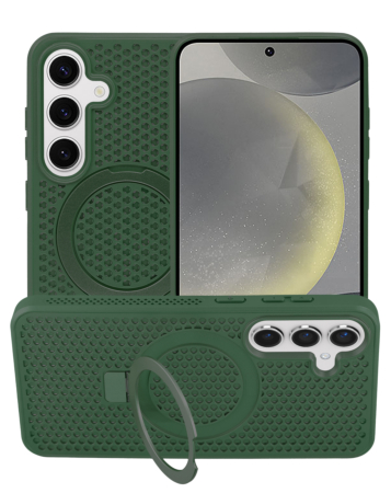 Galaxy S23FE Heat Dissipation Case with Kickstand - GREEN (Only Ground Shipping)