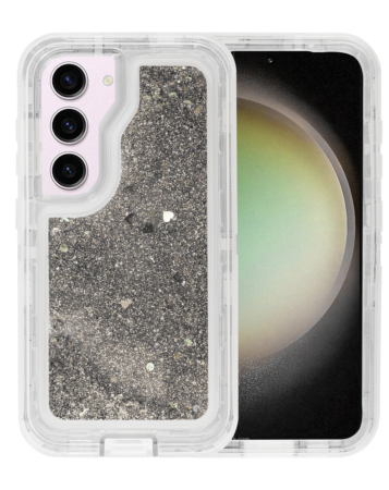 Galaxy S23 Plus Glitter Liquid Case - SILVER (Only Ground Shipping)