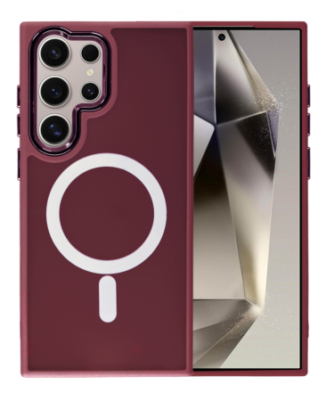 Galaxy S23 Ultra New Magnetic Wireless Charging Case - CHERRY (Only Ground Shipping)