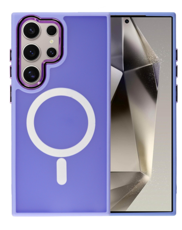 Galaxy S23 Ultra New Magnetic Wireless Charging Case - PURPLE (Only Ground Shipping)