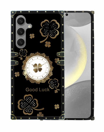 Galaxy S24FE Lucky Flowers Design Case - BLACK (Only Ground Shipping)