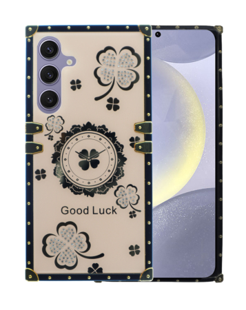 Galaxy S24FE Lucky Flowers Design Case - ROSE GOLD (Only Ground Shipping)