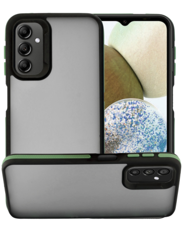 Galaxy S25FE Matte Silicone Frame Shockproof Case - GREEN (Only Ground Shipping)