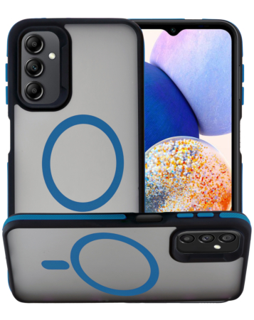 Bicolor Matte Magnetic Translucency Case - DARK BLUE for Galaxy S25FE (Only Ground Shipping)