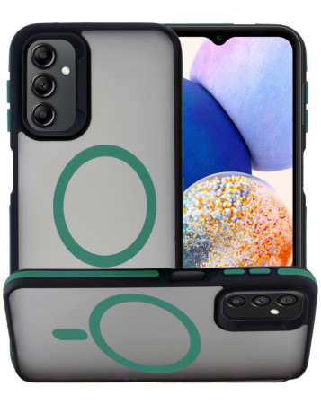 Bicolor Matte Magnetic Translucency Case - DARK GREEN for Galaxy S25FE (Only Ground Shipping)