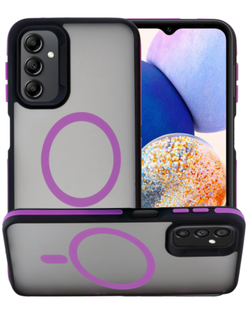 Bicolor Matte Magnetic Translucency Case - PURPLE for Galaxy S25FE (Only Ground Shipping)