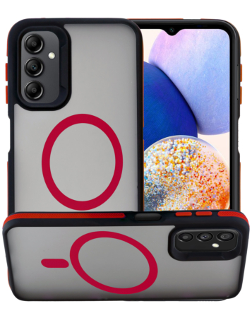 Bicolor Matte Magnetic Translucency Case - RED for Galaxy S25FE (Only Ground Shipping)