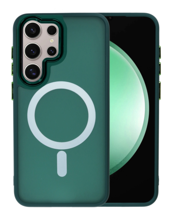 Galaxy S26 Ultra New Magnetic Wireless Charging Case - DARK GREEN (Only Ground Shipping)