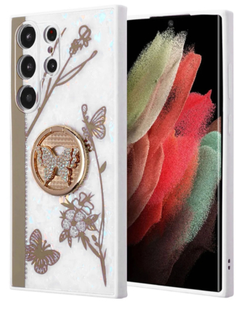 Galaxy S26 Ultra Luxury Shiny Cases - WHITE (Only Ground Shipping)