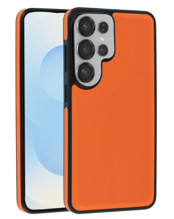 Wireless Charging Case - ORANGE (Full Bottom Close) for Galaxy S26 Ultra (Only Ground Shipping)