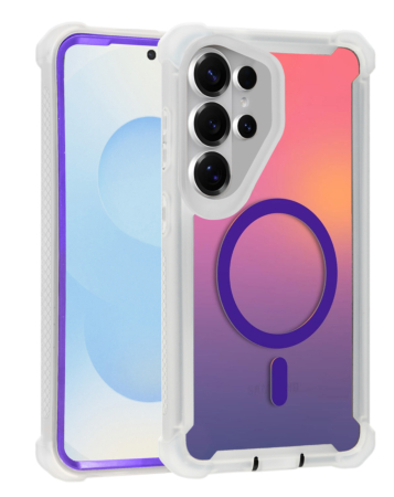Laser Magnetic Shockproof Colorful Case  - PURPLE  for Galaxy S26 Ultra (Only Ground Shipping)