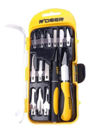 R'DEER High Qulity Stainless Steel 16 pcs Knife Set